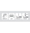 Bisagra EQ Recta 105º Clip-on Hidráulica+Base 3D | EspacioBrico OFERTA
