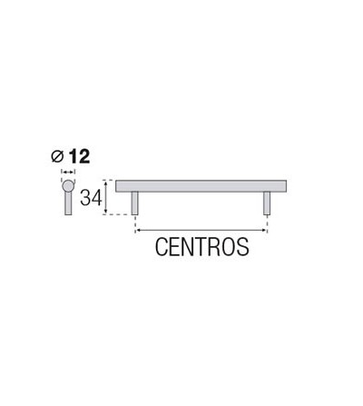 Tirador Acero Inox Macizo |  EspacioBrico OFERTA