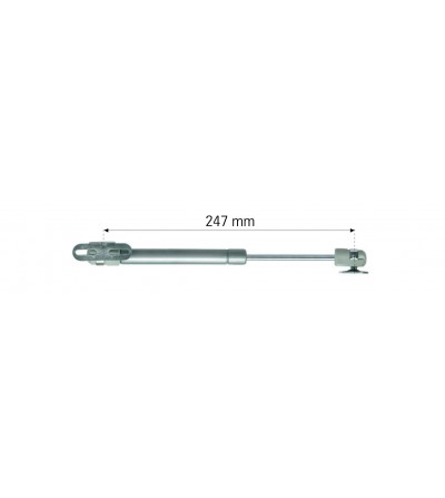 Pistón Gas para Puerta Abatible 247 mm 8 Kg I  EspacioBrico OFERTA