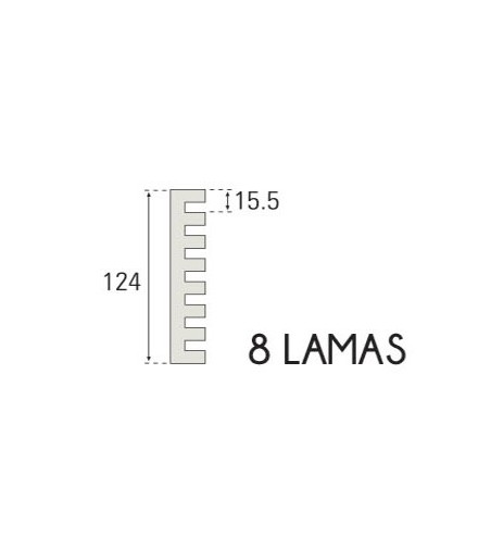 Rejilla Aireación 8 lamas Inox 60 cm Inox y Blanco | AndaserStore OFERTA