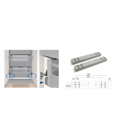 Separador de 25 mm (Set 2 piezas) |  EspacioBrico OFERTA