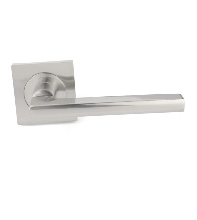Juego Manilla Roseta Cuadrada Aluminio Rico | EspacioBrico OFERTA