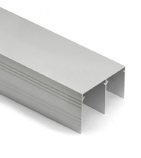 Kit Guías Armario Puertas Correderas Plata Mate | EspacioBrico OFERTA