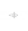 Perfil H Puertas Correderas Armario Blanco 16 mm | EspacioBrico OFERTA