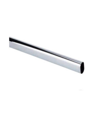 Tubo Hierro Ovalado Cromado 1,5 metros | Oferta Black Friday