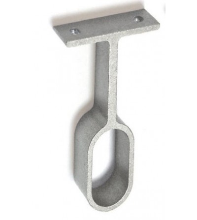 Soporte Central Tubo Ovalado Plata Mate | Oferta Black Friday