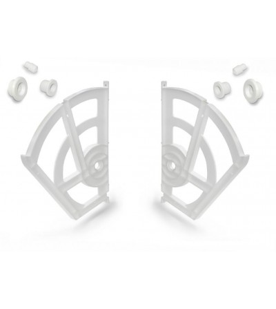 Juego Compás Zapatero Abatible Plástico Blanco | EspacioBrico OFERTA