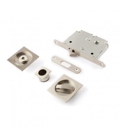 Kit Cerradura Puerta Corredera Cazoleta Cuadrada| Oferta Black Friday