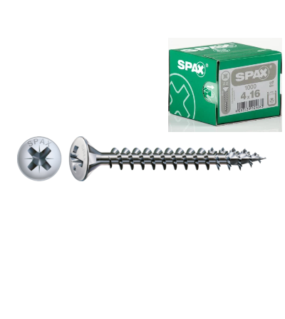 Tornillo Spax 4,0x16 Cabeza Gota Sebo Wirox 1.000 Und | EspacioBrico OFERTA