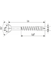 Tornillo Spax-M 4,0x50 Cabeza Plana Wirox 200 Und | AndaserStore OFERTA