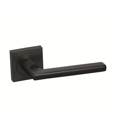 Juego Manilla Roseta Cuadrada Negra Mod. Vega | EspacioBrico OFERTA