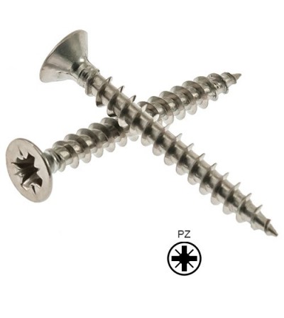 Tornillo Cabeza Plana Pozidrive Galvanizado 4,0x35 | EspacioBrico OFERTA