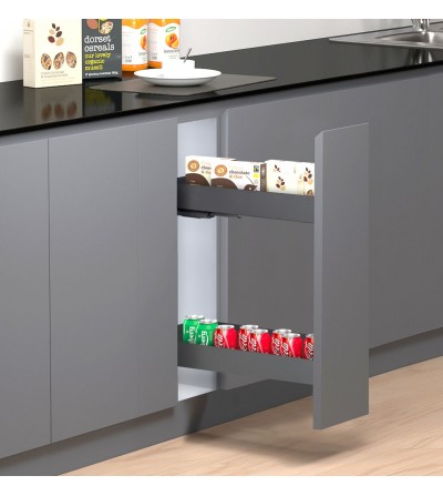 Botellero Extraíble Neo System Grafito Alt. 70 cm | EspacioBrico OFERTA
