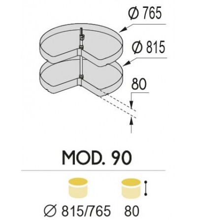 Mecanismo Giratorio 270º Mod.90 NEO System | EspacioBrico OFERTA
