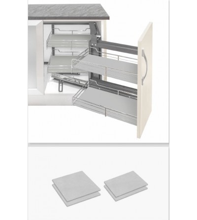 Set 4 Bases para Mecanismo de Rincón Extraíble Parcial | Oferta Black Friday