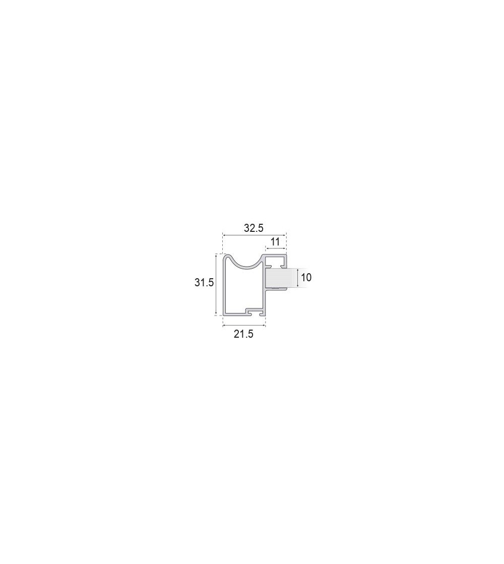 Kit Tirador Puerta Corredera Armario Blanco Mate 10 mm | EspacioBrico OFERTA