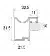 Kit Tirador Puerta Corredera Armario Blanco Mate 10 mm | EspacioBrico OFERTA