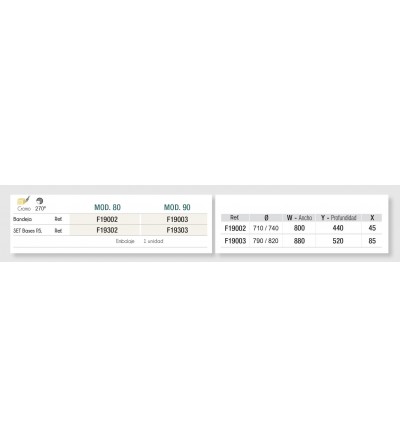 Juego Bandejas Giratorias 270º | EspacioBrico OFERTA