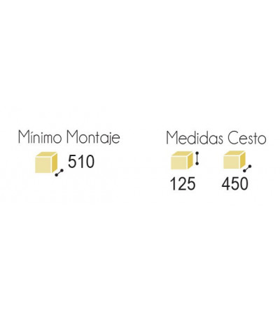 Cesto Extraíble Alambre Multiuso | EspacioBrico OFERTA