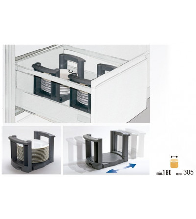 Portaplatos Extensible Diámetros 180-305 mm| EspacioBrico OFERTA