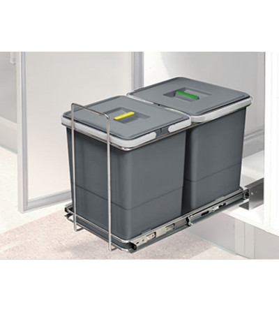 Contenedor Resíduos Ecofil 12 + 12 litros | EspacioBrico OFERTA