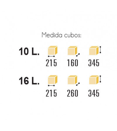 Contenedor Resíduos Tower 16 + 10 L | EspacioBrico OFERTA