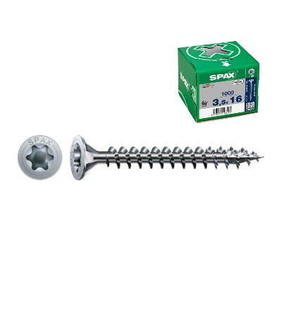 Tornillo Spax 3,5x40 C. Plana T-STAR Wirox 1.000 Und | EspacioBrico OFERTA