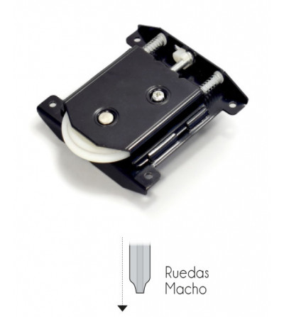 Kit Tirador Puerta Corredera Armario Plata mate 16 mm | EspacioBrico OFERTA