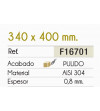 Fregadero Cocina Acero Negro Pavonado Roma 34x40 cm | EspacioBrico OFERTA