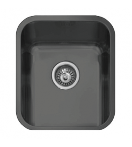 Fregadero Cocina Acero Negro Pavonado Roma 34x40 cm | EspacioBrico OFERTA