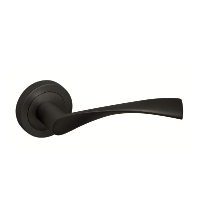 Juego Manilla Roseta Redonda Negra Mod. Alya | EspacioBrico OFERTA