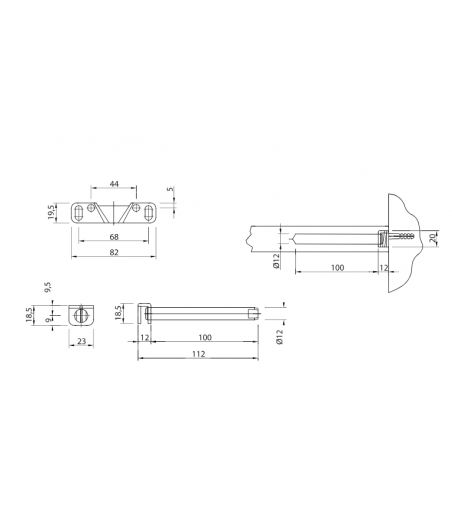 Soporte Oculto Estante Pared TENTI8 | AndaserStore OFERTA