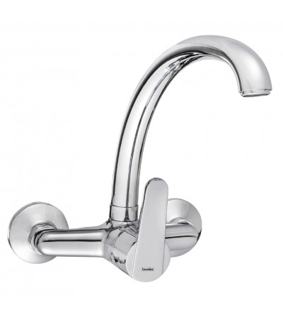 BUADES Grifo cocina monomando mural caño alto giratorio Cromo Serie New Altub | EspacioBrico OFERTA