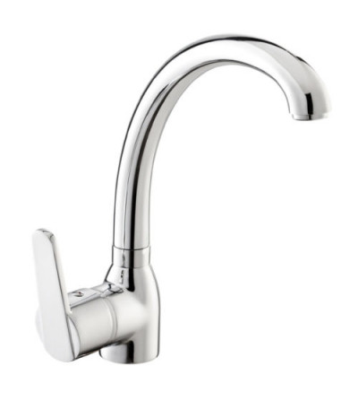 BUADES Grifo cocina monomando caño alto giratorio Cromo Serie New Forma| EspacioBrico OFERTA