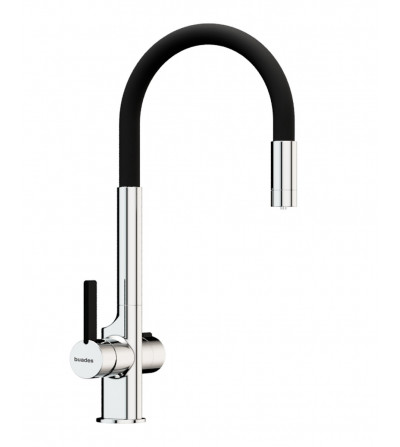 BUADES Grifo cocina monomando purificador ósmosis caño alto giratorio plegable Cromo Negro Serie Osmo-Seven | EspacioBrico OFERT