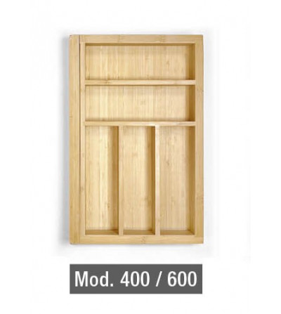 Cubertero de Madera Extensible Abedul 400/600 mm | EspacioBrico OFERTA