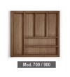 Cubertero de Madera Extensible Nogal 700/900 mm | EspacioBrico OFERTA