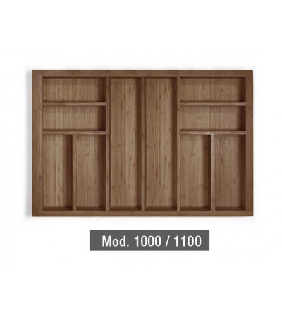 Cubertero de Madera Extensible Nogal 1000/1100 mm | EspacioBrico OFERTA