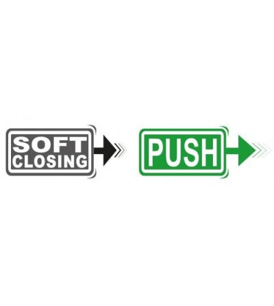 Guías Telescópicas Ext. Total Push Open y Soft Closing | EspacioBrico OFERTA