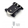 Kit Tirador Puerta Corredera Armario Blanco Mate 10 mm | EspacioBrico OFERTA