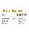 Fregadero Cocina Acero Negro Pavonado Roma 40x40 cm | EspacioBrico OFERTA