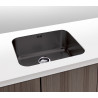 Fregadero Cocina Acero Negro Pavonado Roma 40x40 cm | EspacioBrico OFERTA