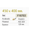 Fregadero Cocina Acero Negro Pavonado Roma 45x40 cm | EspacioBrico OFERTA