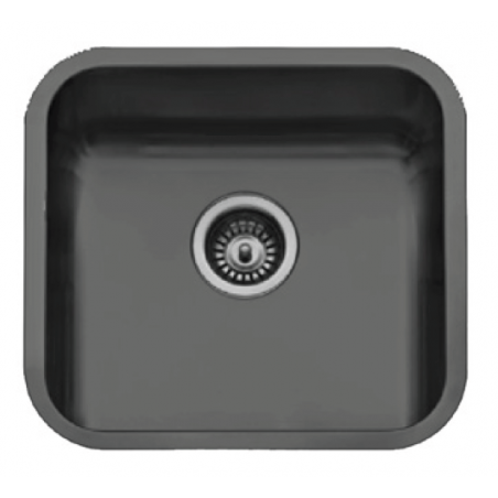 Fregadero Cocina Acero Negro Pavonado Roma 45x40 cm | EspacioBrico OFERTA