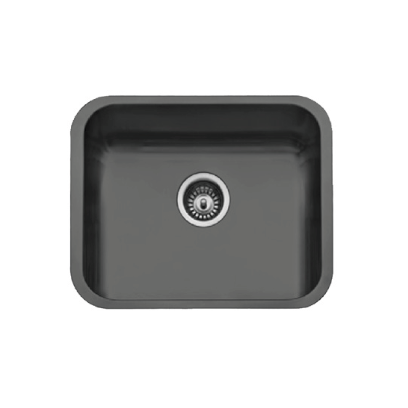 Fregadero Cocina Acero Negro Pavonado Roma 50x40 cm | EspacioBrico OFERTA