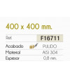 Fregadero Cocina Acero Negro Pavonado Berlín 40x40 cm | EspacioBrico OFERTA