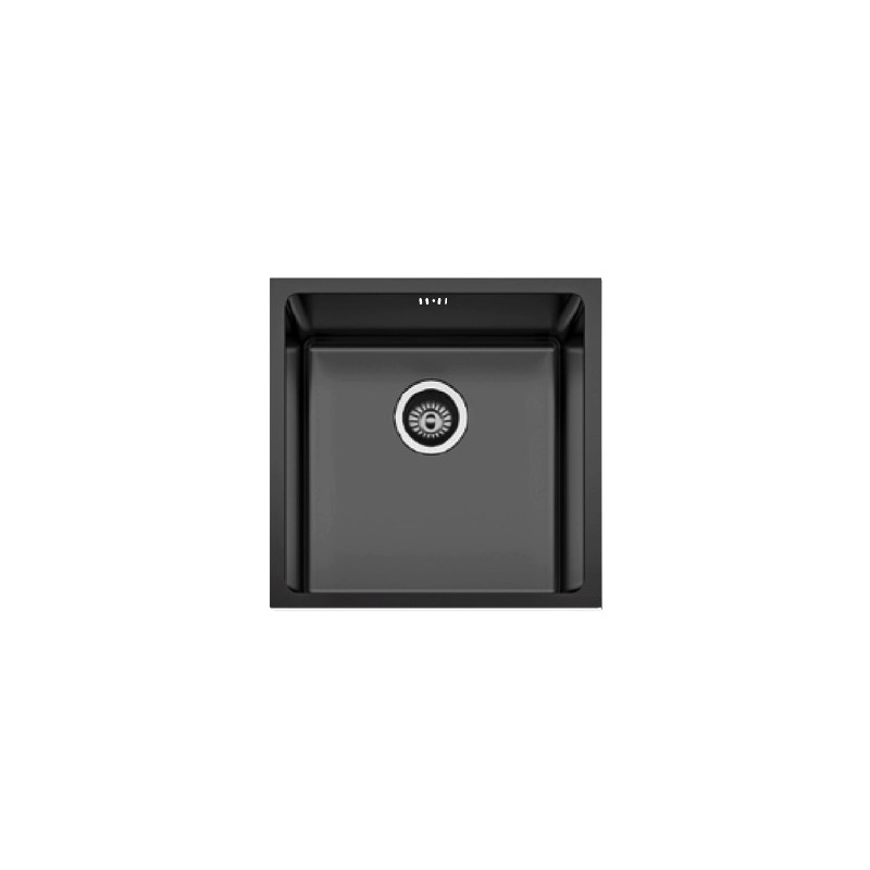 Fregadero Cocina Acero Negro Pavonado Berlín 40x40 cm | EspacioBrico OFERTA
