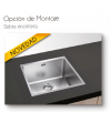 Fregadero Cocina Acero Negro Pavonado Berlín 45x40 cm | EspacioBrico OFERTA