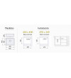 Fregadero Cocina Acero Negro Pavonado Berlín 45x40 cm | EspacioBrico OFERTA