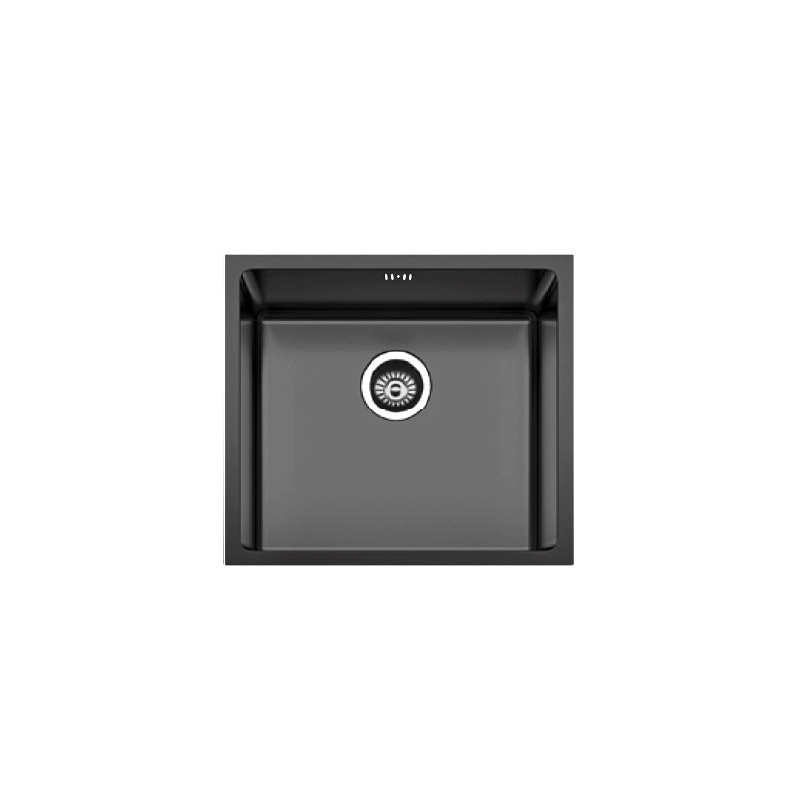 Fregadero Cocina Acero Negro Pavonado Berlín 45x40 cm | EspacioBrico OFERTA